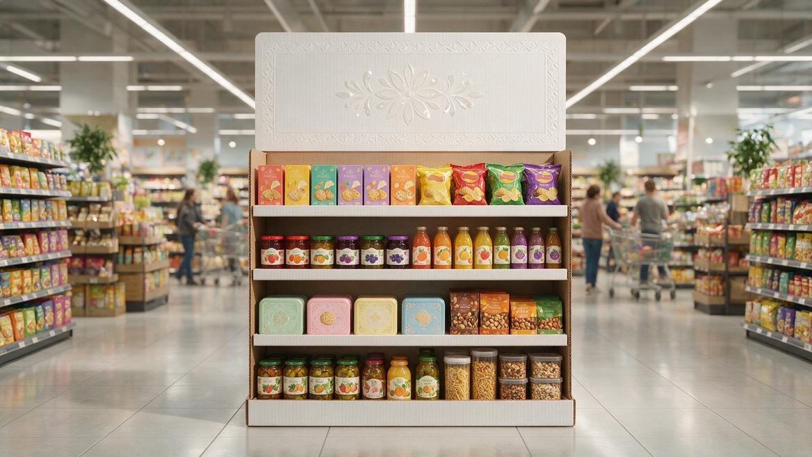 Premium POP Display In Retail Aisle Premium POP Display In Retail Aisle