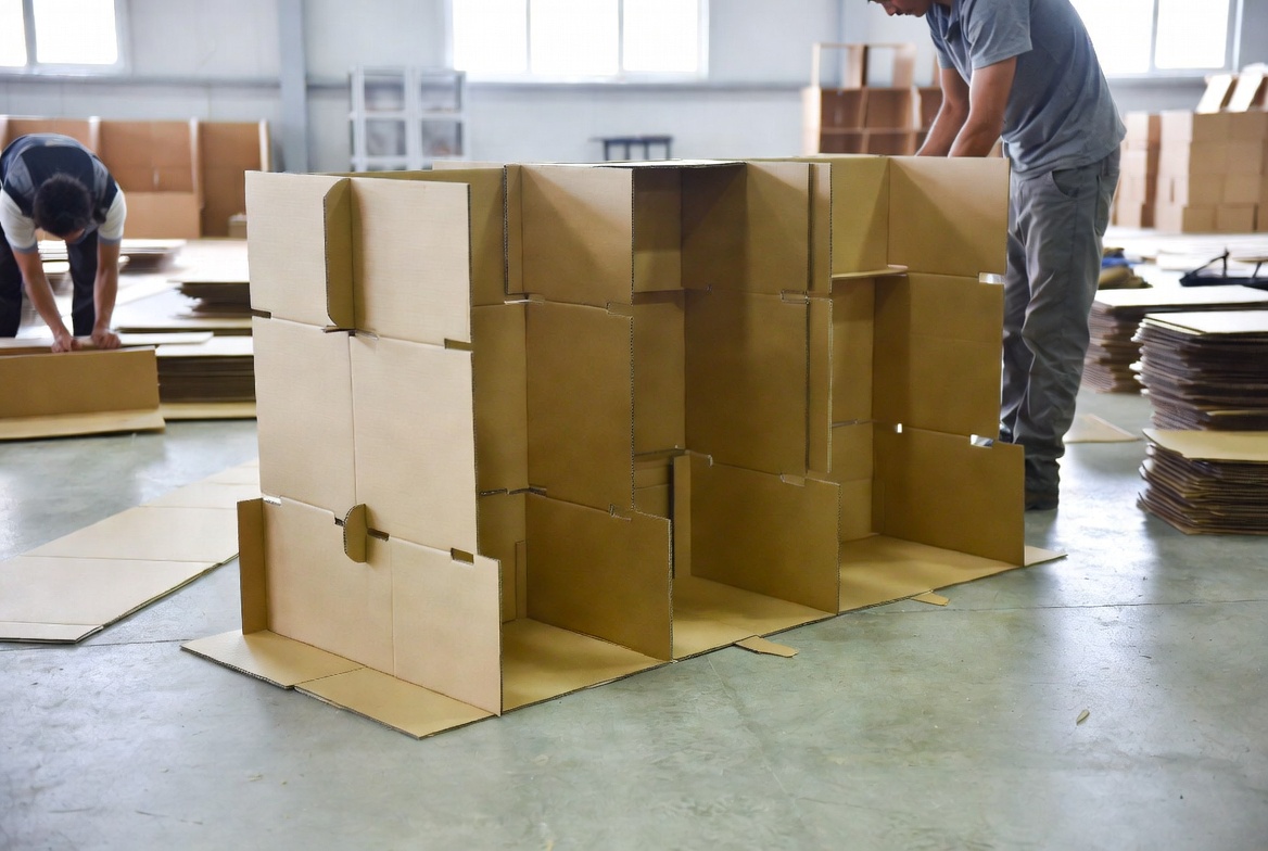 Flat Pack Assembly Process Flaach Pack Assemblée Prozess