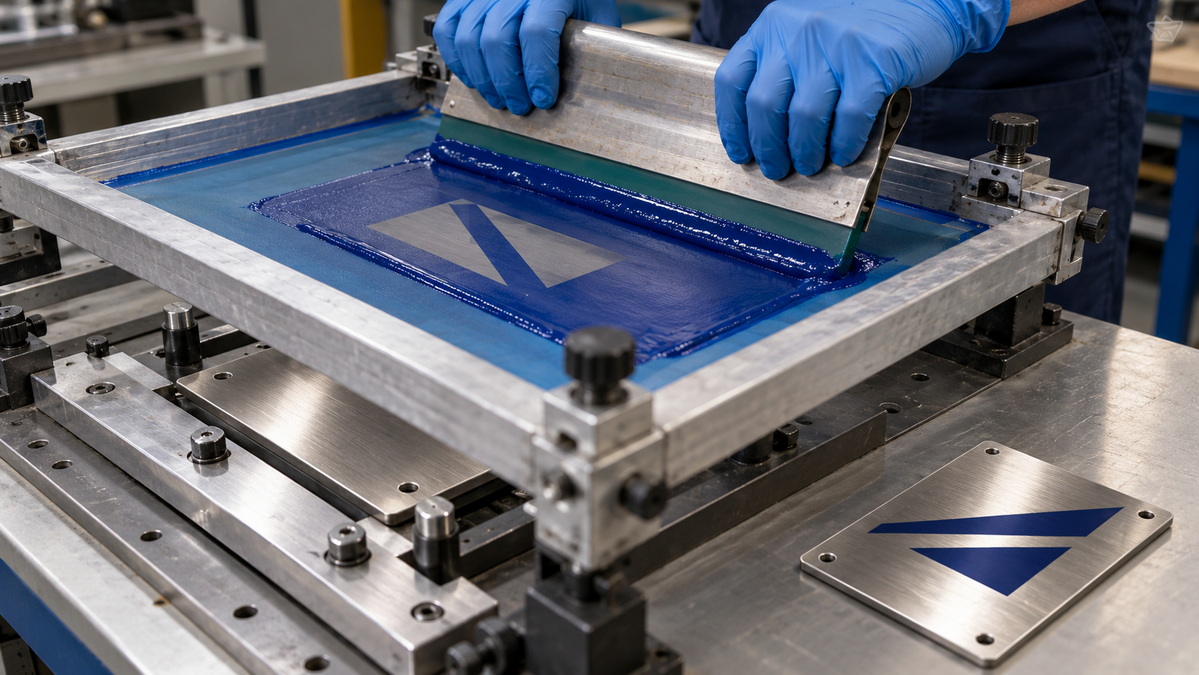 Metal Nameplate Screen Printing Process Metal Nameplate Screen Printing Process