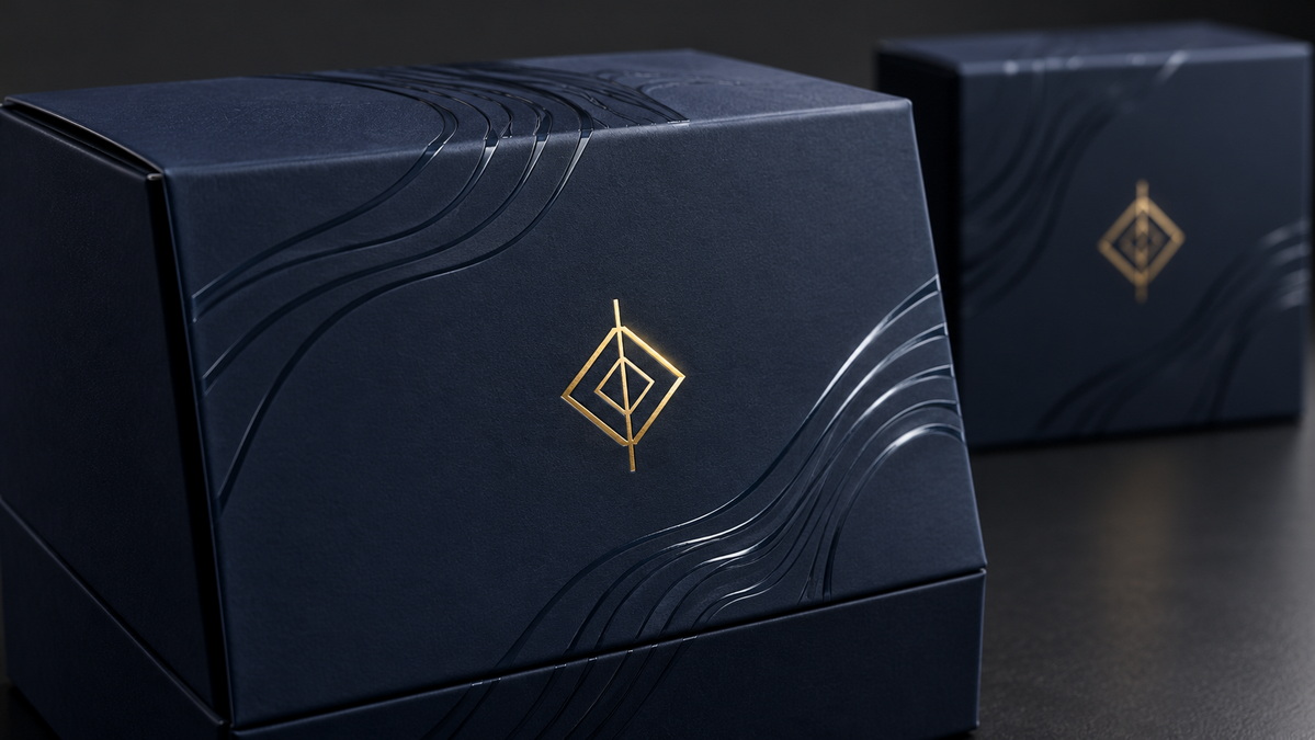 Matte Packaging With Foil And Spot UV Details Matte Packaging With Foil And Spot UV Details