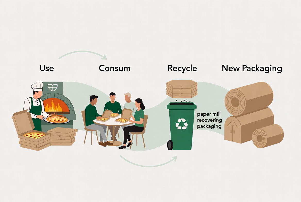 Sustainable Pizza Box Lifecycle Sustainable Pizza Box Lifecycle