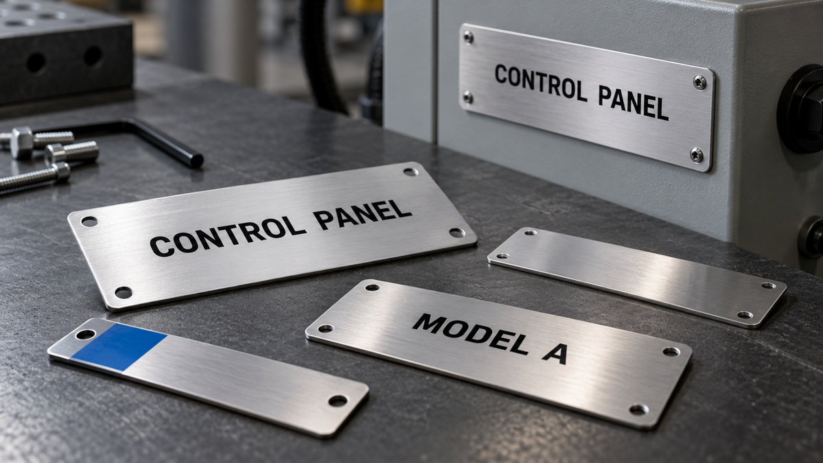 Custom Screen Printed Metal Nameplates Custom Screen Printed Metal Nameplates