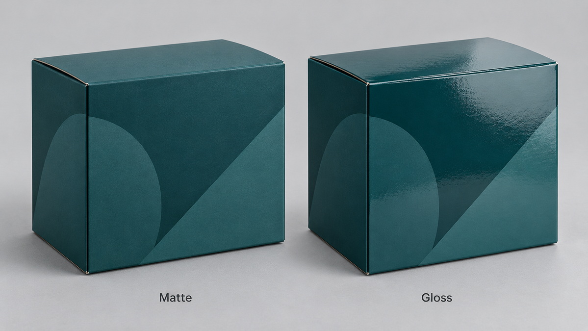 Matte And Gloss Packaging Box Comparison Matte And Gloss Packaging Box Comparison