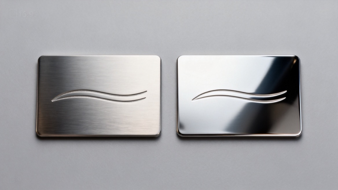Matte And Mirror Metal Name Plates Comparison Matte And Mirror Metal Name Plates Comparison