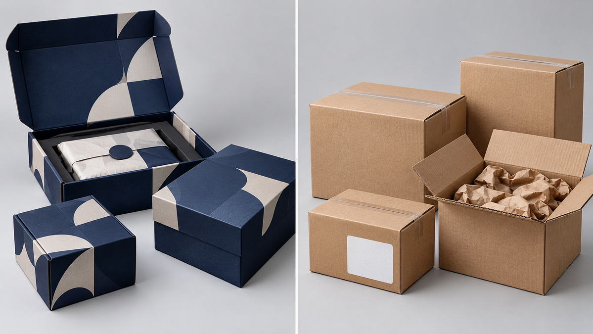 Custom Packaging And Stock Packaging Compariso Custom Packaging And Stock Packaging Compariso