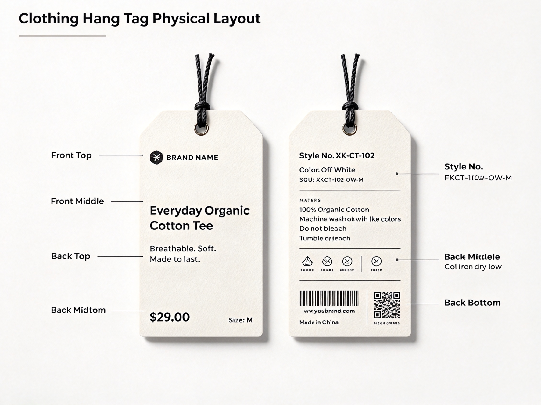 Practical Clothing Hang Tag Layout Practical Clothing Hang Tag Layout