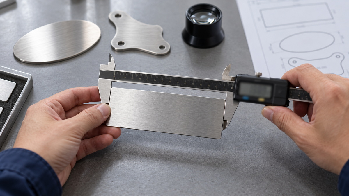 Custom Nameplate Sample Inspection Custom Nameplate Sample Inspection