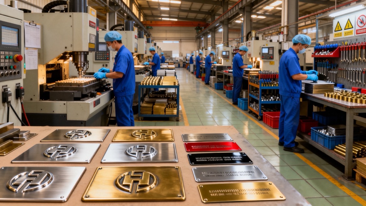 Custom Metal Name Plates Manufacturing Workshop Custom Metal Name Plates Manufacturing Workshop