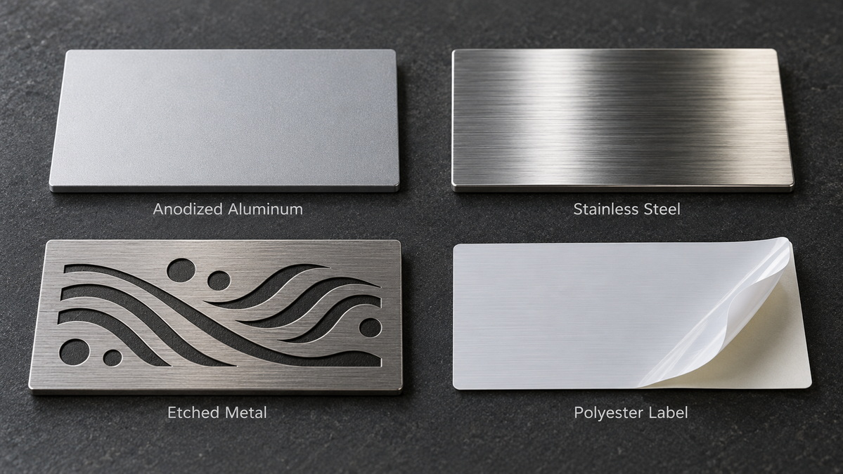 Industrial Nameplate Material Comparison Industrial Nameplate Material Comparison