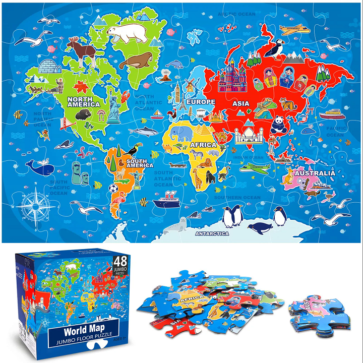 world map puzzle for adults