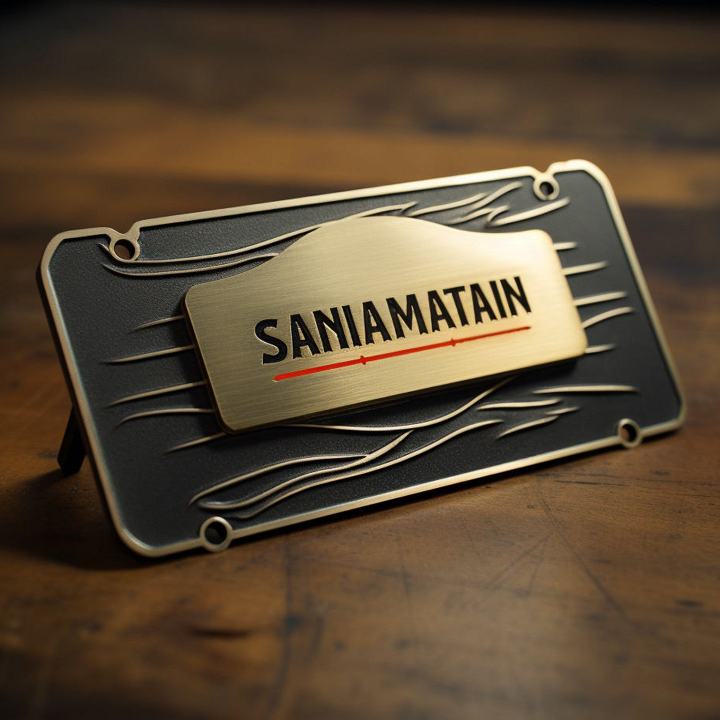 engraved metal plates