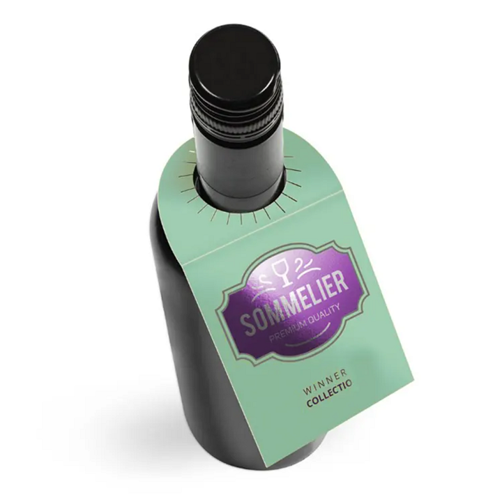 custom bottle neck tags