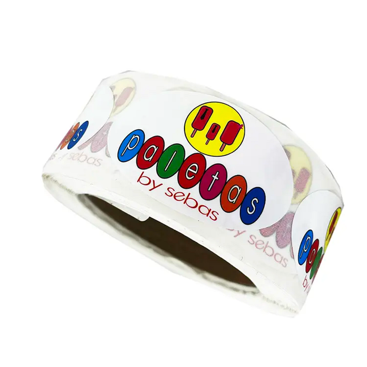 oval shape sticker