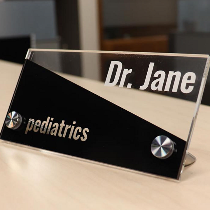 acrylic name plaque