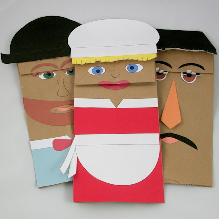 make a paper bag puppet_1