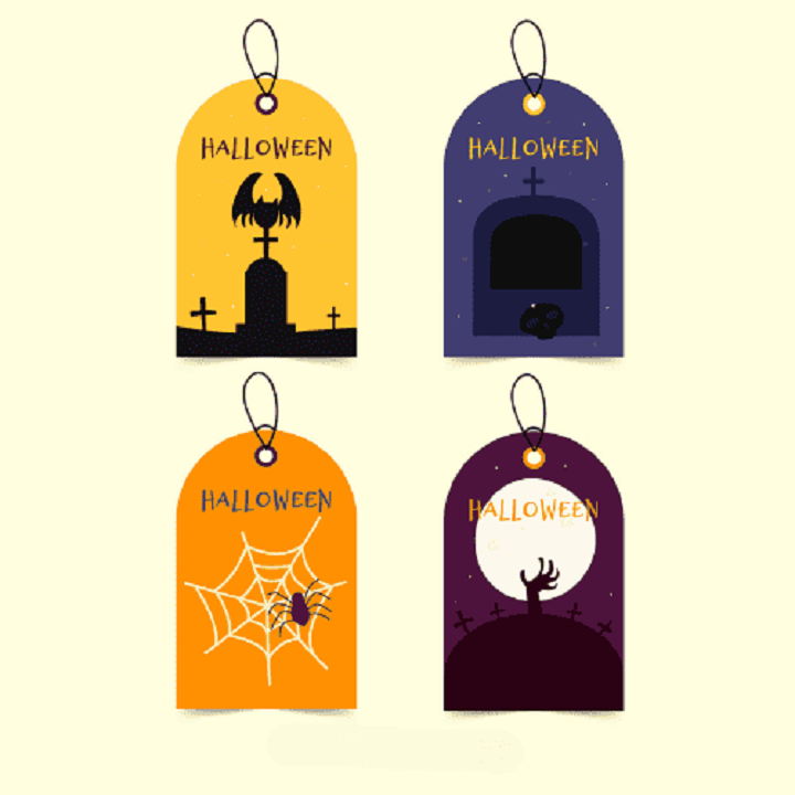 custom semicircular hang tag