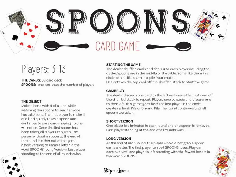 card game spoons