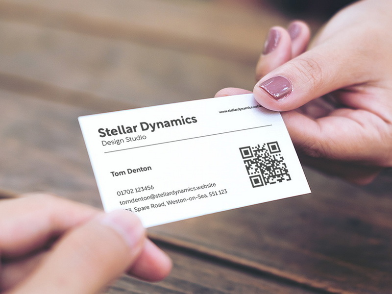 Create A Business Card With Qr Code