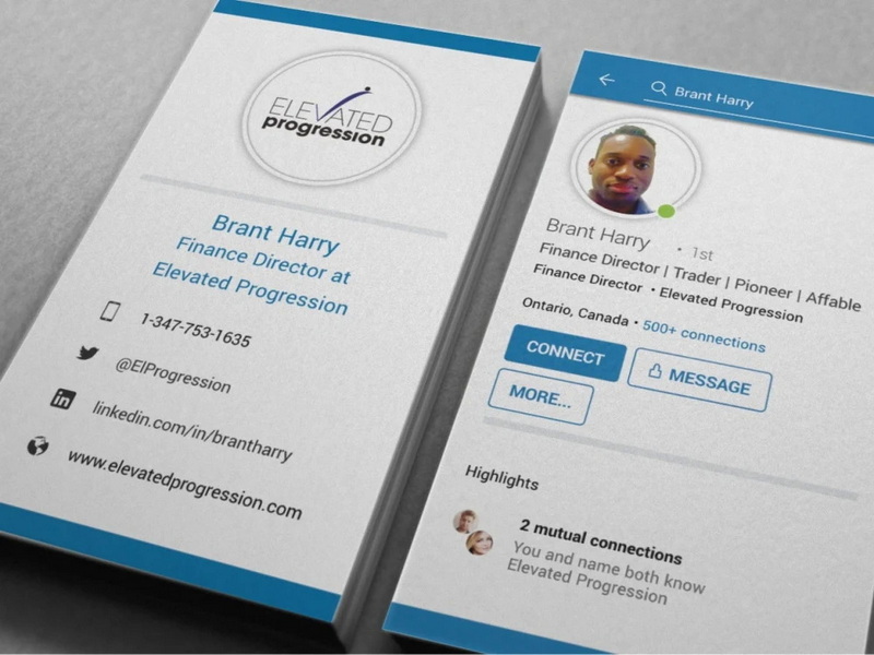 linkedin on a business card_2