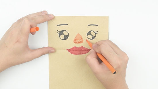 make a paper bag puppet_4