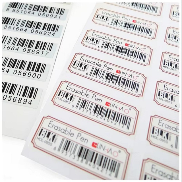 transparent barcode labels