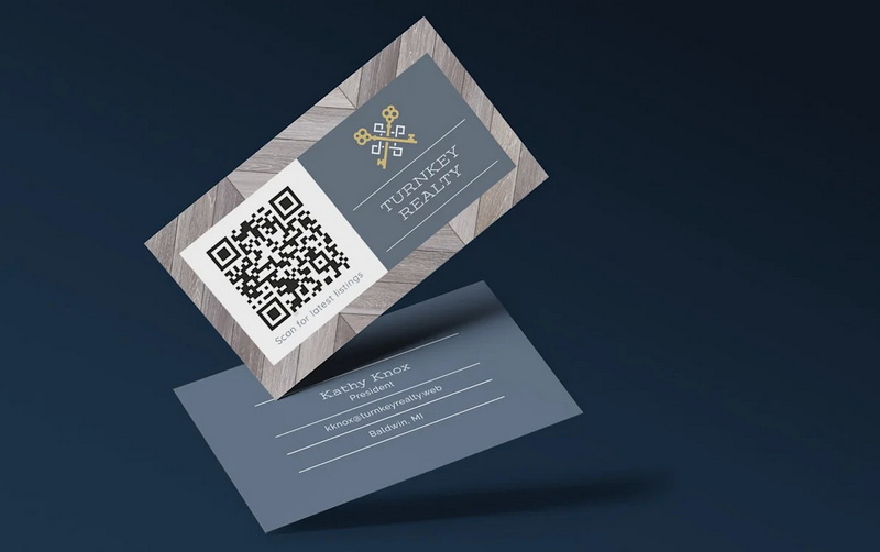 create business card with qr code