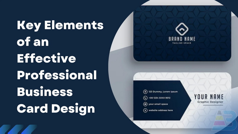 on a business card