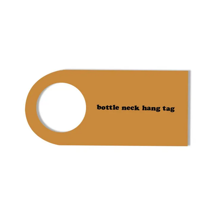 printed bottle neck tags