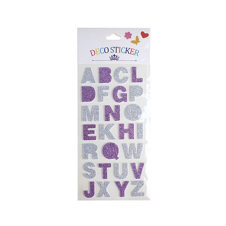 glitter foam alphabet letters
