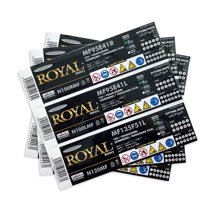 lithium ion battery high temp labels