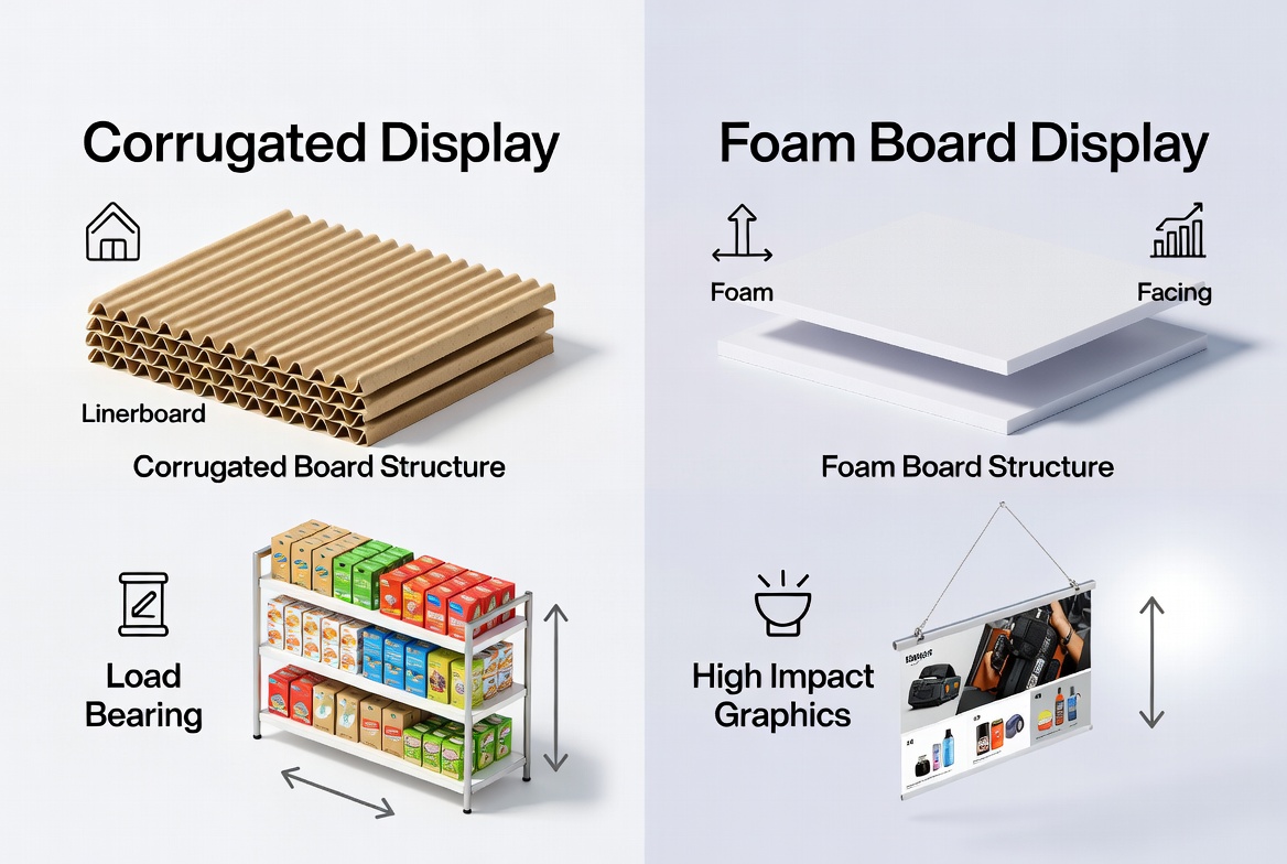 Corrugated Vs Foam Display Structure