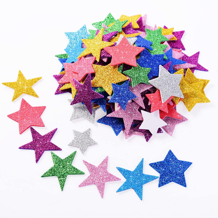 self adhesive foam stars