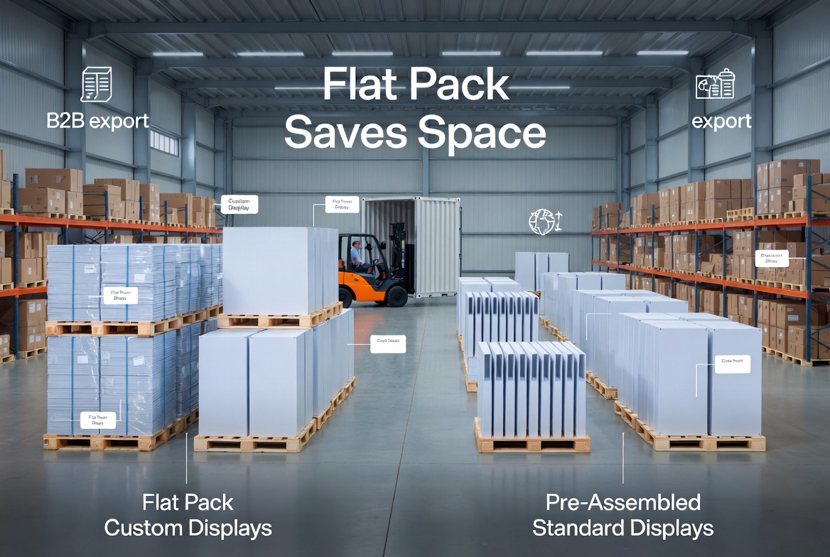Logistics Optimized Flat Pack Display Stands