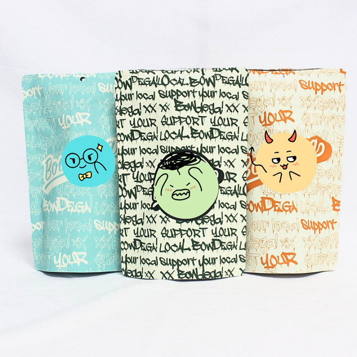 custom printed powder pouches