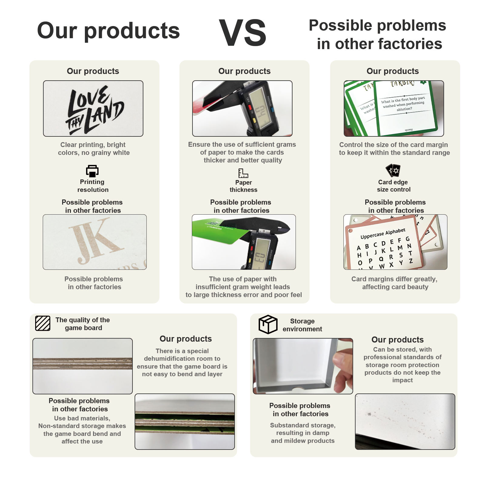 choose our playing cards