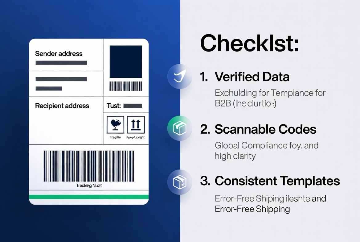 B2B Shipping Label Optimization Checklist B2B Shipping Label Optimization Checklist