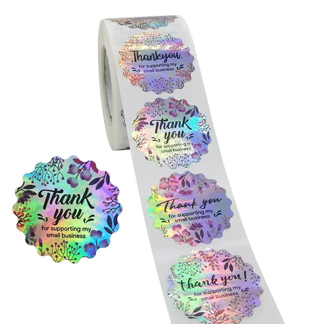 Thank You Labels in Rolls