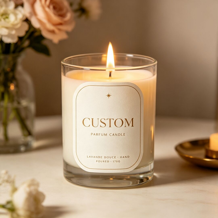 custom candle labels