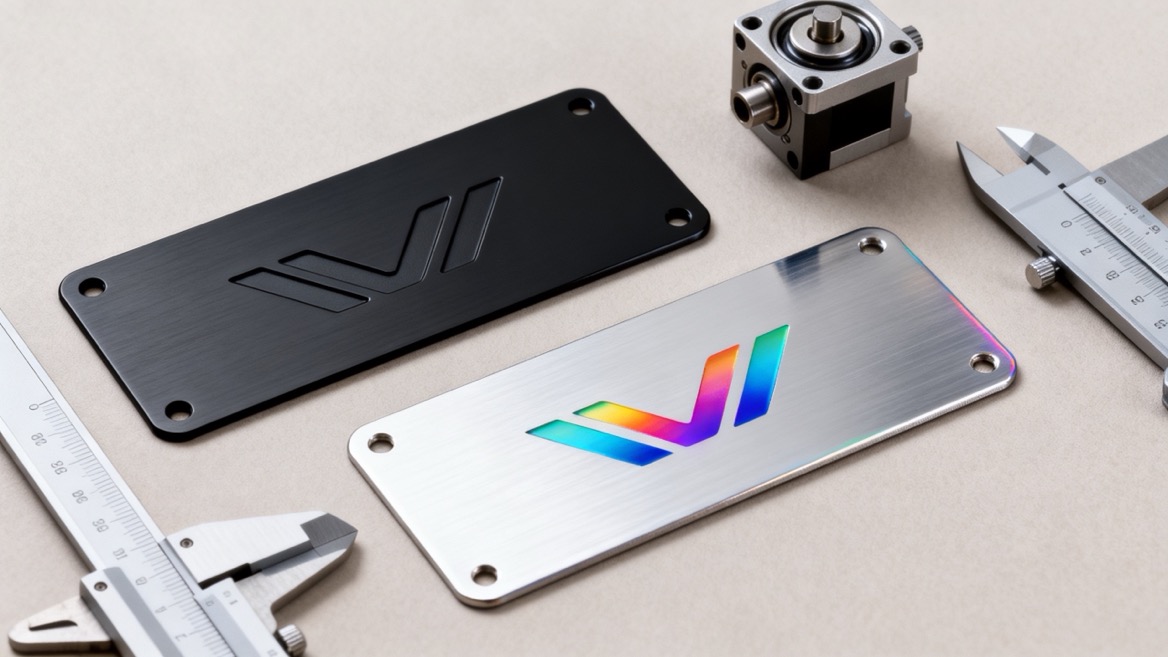 Laser Engraving And UV Printing Nameplate Comparison Laser Engraving And UV Printing Nameplate Comparison