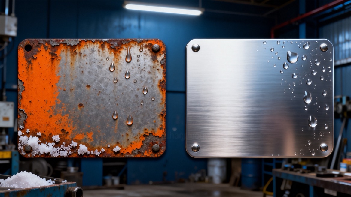 Metal Name Plate Corrosion Comparison Metal Name Plate Corrosion Comparison
