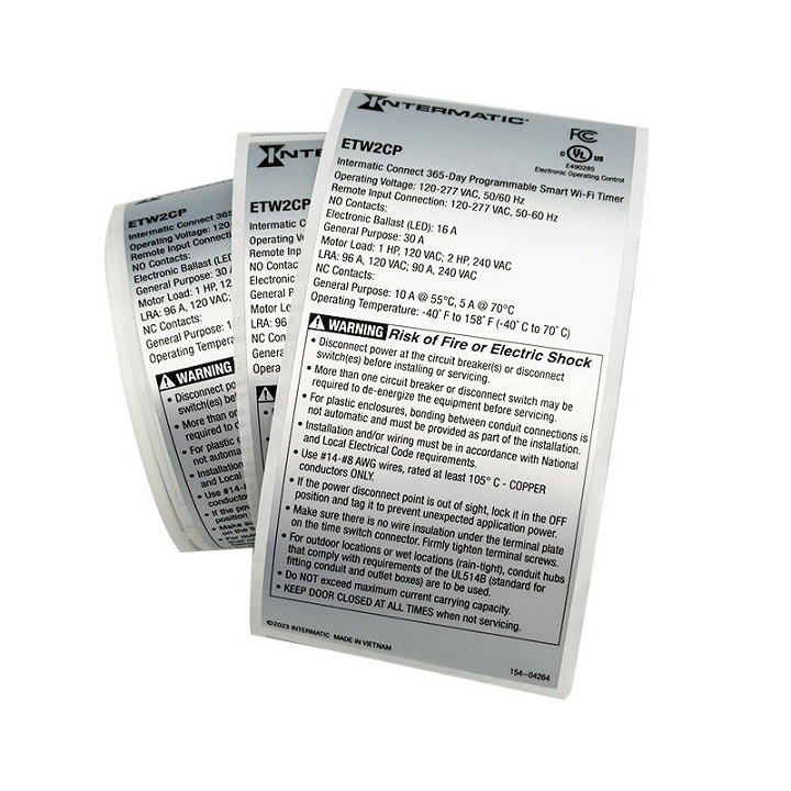 thermal transfer flame retardant label
