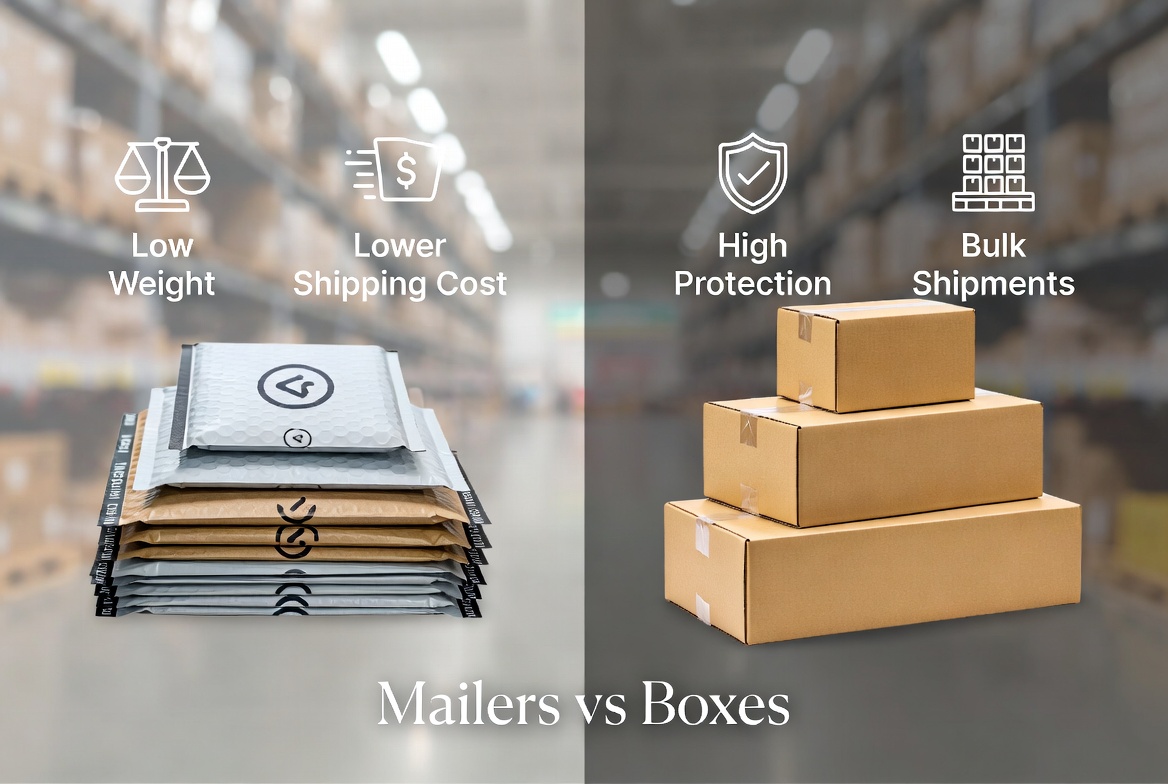 Bubble Mailers Vs Boxes Comparison Perbandingan Bubble Mailer Vs Box