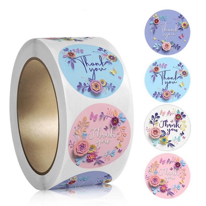 Thank You Labels in Rolls