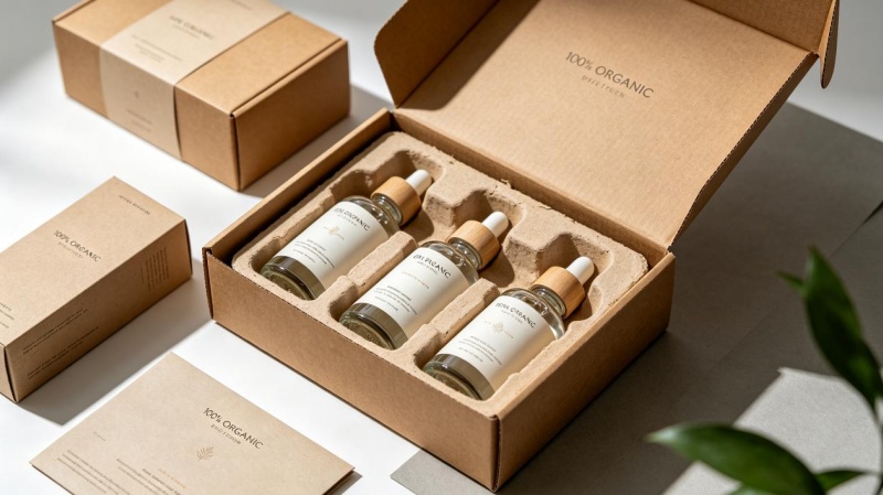 100% Plastic-Free Drop-Tested Packaging for Glass Skincare Bottles