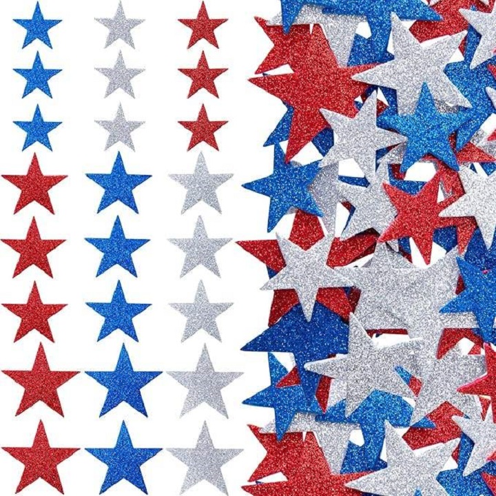 sticky foam star decorations