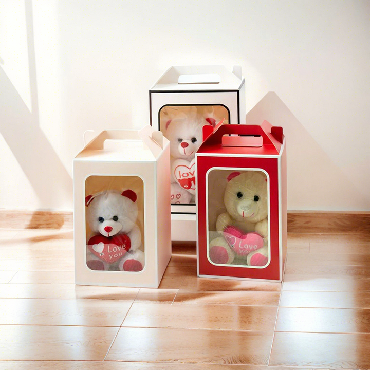 transparent plastic gift box