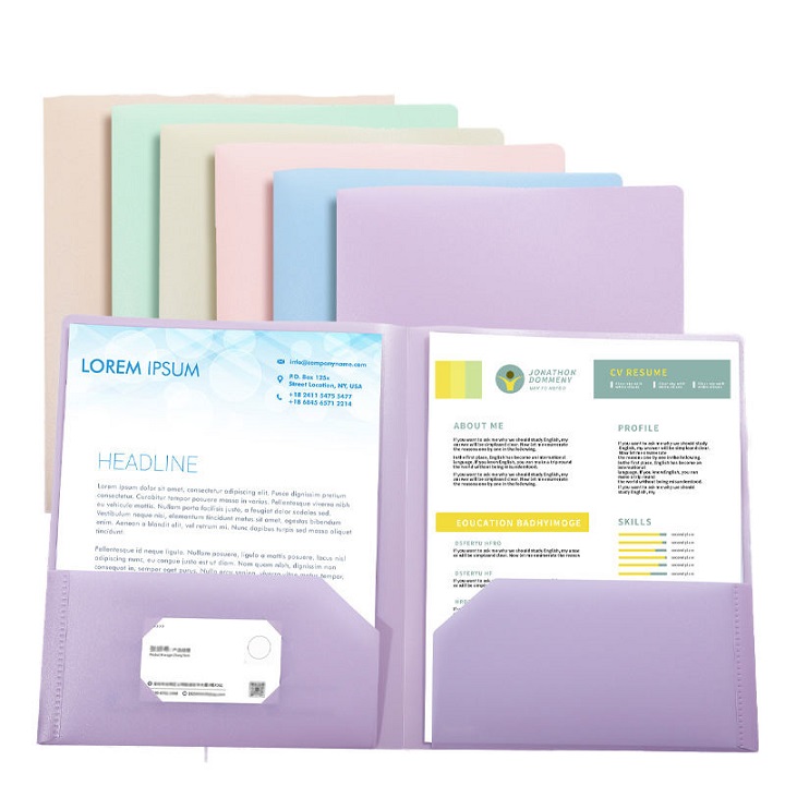 file folders with pockets