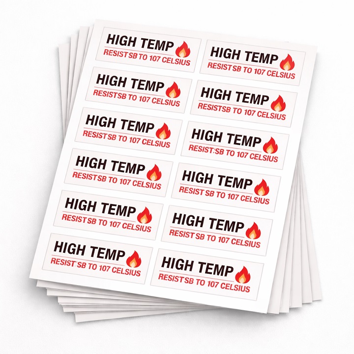 high temperature label materials